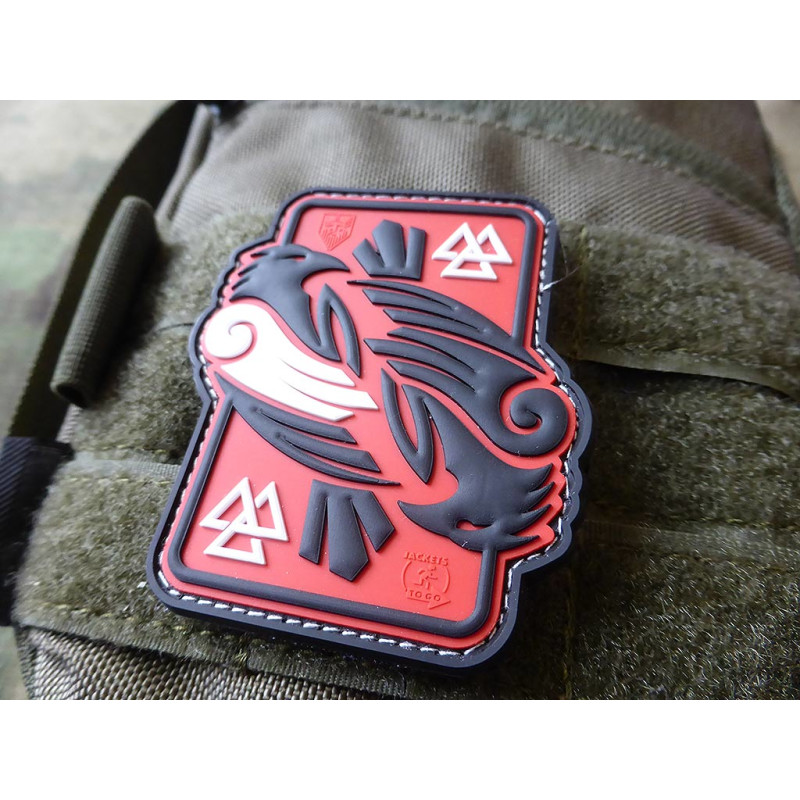 Patch cauciuc - odins raven - red sky
